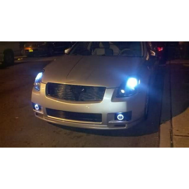 Halo Angel Eye Fog Lamps Driving Lights for 2004-2008 Nissan Maxima Body Kit